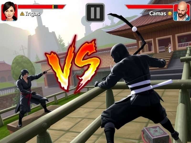 Ninja Challenge Combat Scene